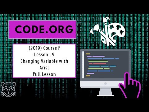 Code.org - Course F (2019) - Lesson 9 : Changing Variables with Artist