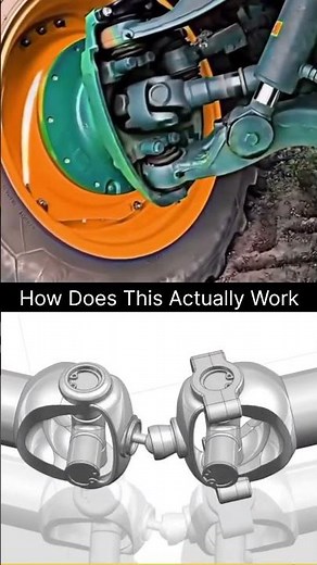 How This Tractor Tire Turns While Spinning 🤯 #automobile #satisfying #engineering