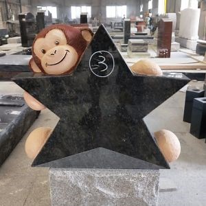 [Hot Item] Granite Monument Cartoon Monkey Carved Headstone