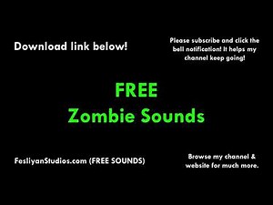Zombie Free Sound Effect (Various Versions!)