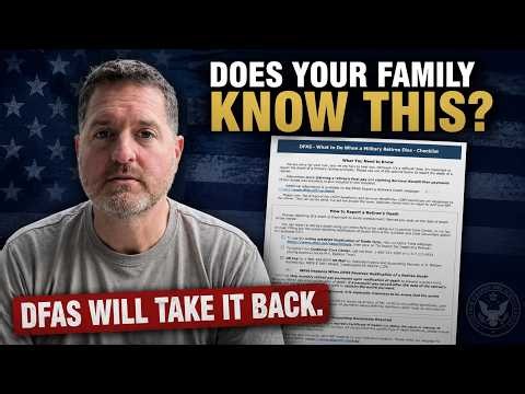 Your Military Retirement Pay After Death | DFAS Checklist
