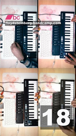 18 - four tracks of #zynaddsubfx on #raspberrypi, #nanokontrol and #keystep