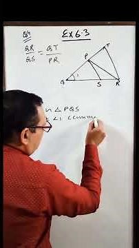 Ex 6.3 Q4 Class 10 Maths NCERT Chapter 6 Triangles | Prove ΔPQS ~ ΔTQR