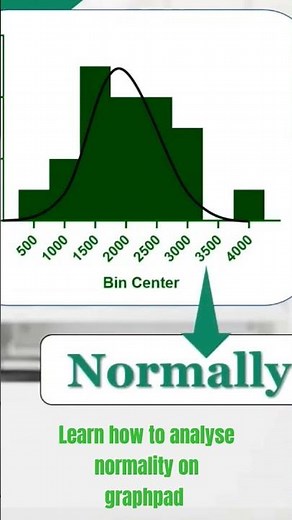 Learn how you can analyse #normality using #graphpad