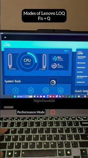 Switching Modes on Lenovo LOQ – Quick Demo #Shorts #LenovoLOQ