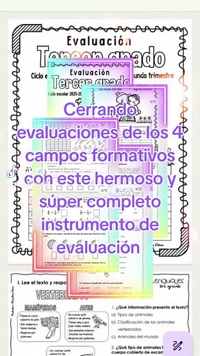 Evaluación de tercer grado: Exámenes del segundo trimestre