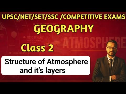 Structure of the atmosphere. वायुमंडल की सरंचना.Class 2