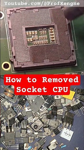 🖥💻 How to Remove or Unsolder the CPU Socket or Holder on a Computer Motherboard