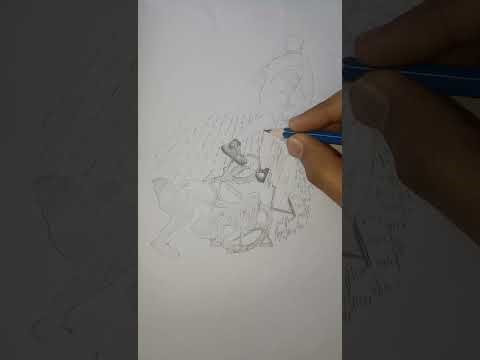 Dynamic Bicycle Sketch | Realistic Pencil Drawing | Creative Shadow Art Tutorial