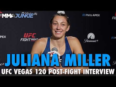 Juliana Miller says wrestling-heavy win a 'thank you' to Daniel Cormier' UFC Vegas 120