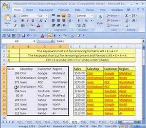 Excel Magic Trick #7: Clear Formatting Only!