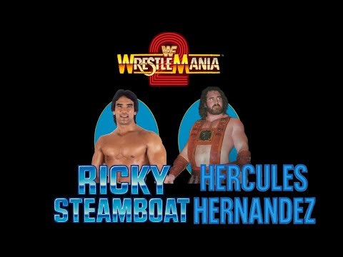 WWF Wrestlemania 2 - Ricky Steamboat vs Hercules Hernandez (Los Angeles)