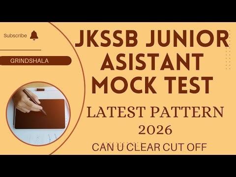 Score 80/80? 🎯 JKSSB Junior Assistant Mock Test 01 | Expected Questions 2026 | For 5th of April