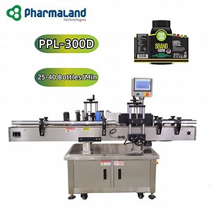 [Hot Item] Pharmaland Ppl-300d Automatic Glass Bottles Labeling Machine with High-Speed Motor and Durable Build