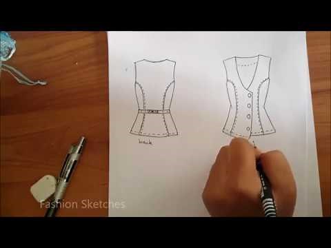 How to draw fashion flats by hand Easy for beginners