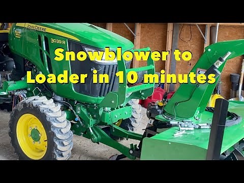 John Deere 3039R Tractor Attachment Demonstration