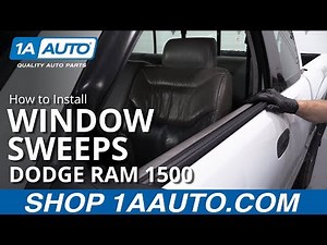 How to Replace Window Sweep 94-02 Dodge Ram 1500