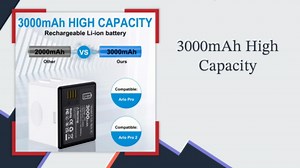 SHENMZ 5000mAh Rechargeable Battery for Arlo Pro 3/4/5 & Ultra/Ultra 2 Cameras - High Capacity Replacement (VMC5040 VMS5240 VMC4040P VMC4041P VMS4240P)- 1pack