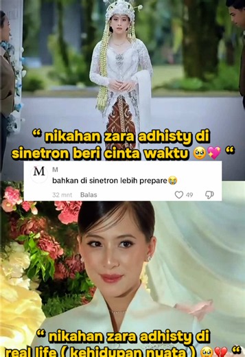 #CapCut konsep wedding bagusan di sinetron zar mon maap 🥹💔 #zaraadhisty #hamil #artist #fyp