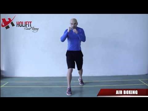 Exercice fitness air boxing