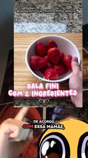 BALA FINI COM 2 INGREDIENTES #shorts