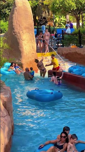 Lazy River Fun Time With Float Riding - Fantastic Water Park Day