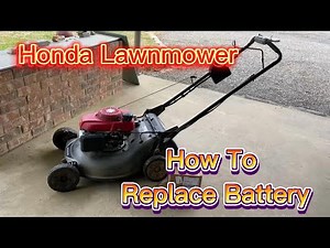 Honda Lawnmower how to replace the electric starter battery and fuses
