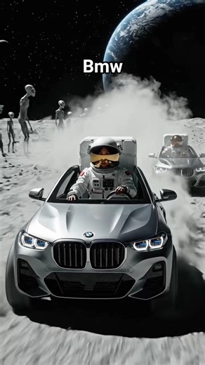 BMW on moon