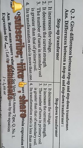 difference between a step-up and step- down transformer