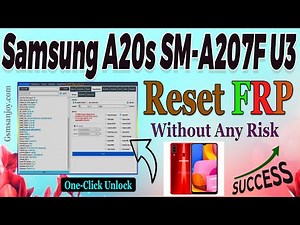 Samsung a20s SM-A207F U3 Reset FRP UNLOCK android 11 One-CLICK BY DFT Pro #Gsmsanjoy