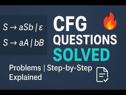 CFG Practice Questions for Exams
