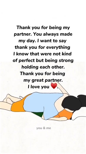 Thank yoiu for being my great partner ♥️♥️🥰🥰 | you & me