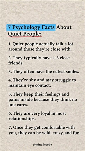 7 Hidden Psychology Secrets of Quiet People 🤫 | Facts That Feel Personal 🧠