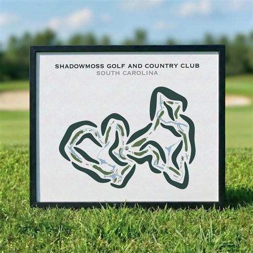 Shadowmoss Golf & Country Club, SC | Golf Course Map, Golf Map, Golfer Gift for Him, Scorecard Layout, Golfer Boyfriend Gift,art Print Decor - Etsy