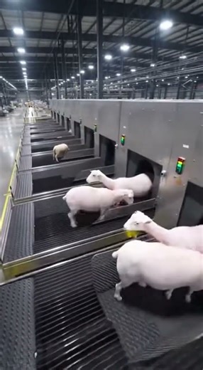 Perfectly Synchronized: 4x Automated Shearing 🔄🐑