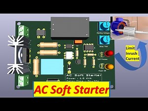 AC soft starter circuit to limit inrush current at home DIY