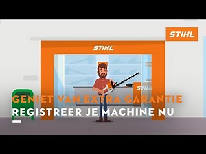 Geniet van extra garantie in België op je STIHL machine. Registreer je machine nu.