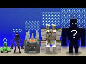 Which all bosses will last longer underwater? All Minecraft Bosses water breathing Comparison (2025)