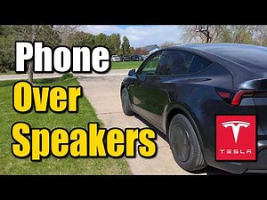 How to Connect your Phone to your TESLA to Play sound over the Speakers - Music Tutorial