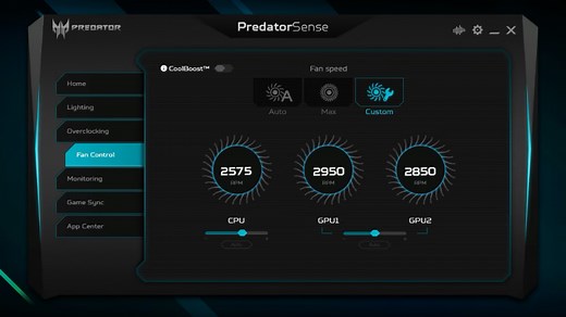 Predator Orion 5000 Custom Fan Curves in PredatorSense - Acer Community