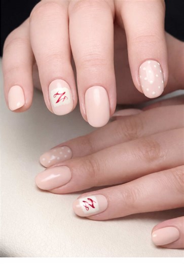 When he’s paying for your nails, you can put his initial on them #magicgelusa #magicgelsystem #hardgel #nailtok #valentinesnails @Magic Gel USA @magicgelsystem