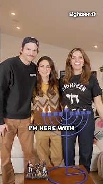 Noa Tishby Lights the 2nd Hanukkah Candle with Ashton Kutcher & Mila Kunis 🕎✨