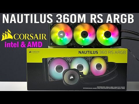 How To install Corsair NAUTILUS 360 RS ARGB Liquid CPU Cooler intel And AMD