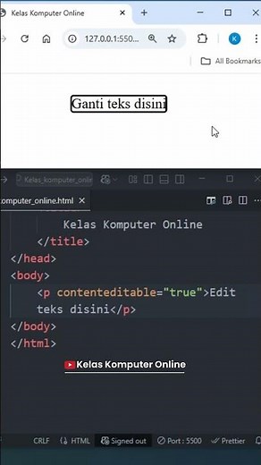 Secret Trick to Edit Any Website Text Directly in the Browser! No JS #Shorts