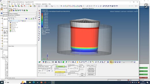 Hypermesh_Optistruct_连续滑移接触问题_插拔工况分析