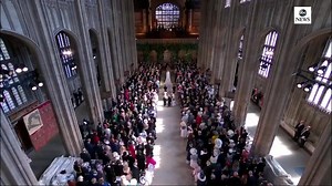 ROYAL WEDDING: Meghan Markle arrives at St. George's Chapel, walks down aisle accompanied by Prince Charles and meets Prince Harry at altar, where they will exchange wedding vows. Complete LIVE coverage of ceremony on ABC. #RoyalWedding abcn.ws/2KERvpZ | ABC World News Tonight with David Muir
