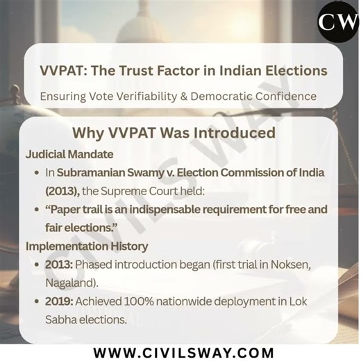 🗳️ VVPAT (Voter Verifiable Paper Audit Trail) — The trust factor in Indian elections #upsc2025 #jkas