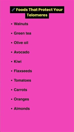 Best Foods That Protect Telomeres - LIVE LONGER!
