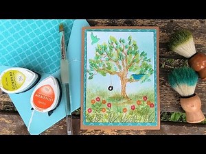 Using Specialty Brushes with Ink and Peg Stamps