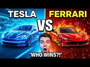 Can a Tesla Beat a Ferrari?! 🤯